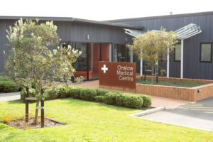 front of Onslow Medical Centre